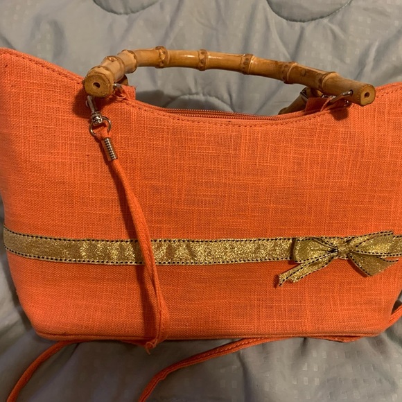 Satchel with bamboo too handle - Picture 3 of 7